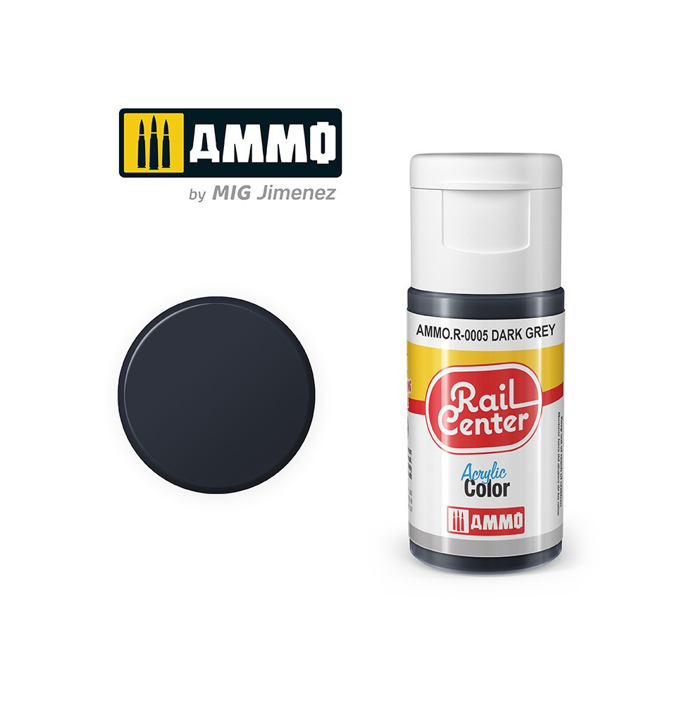 Peinture Acrylique Rail Center 15ml - R-0005 Teintes spécial modélisme ferroviaire - Ammo MIG