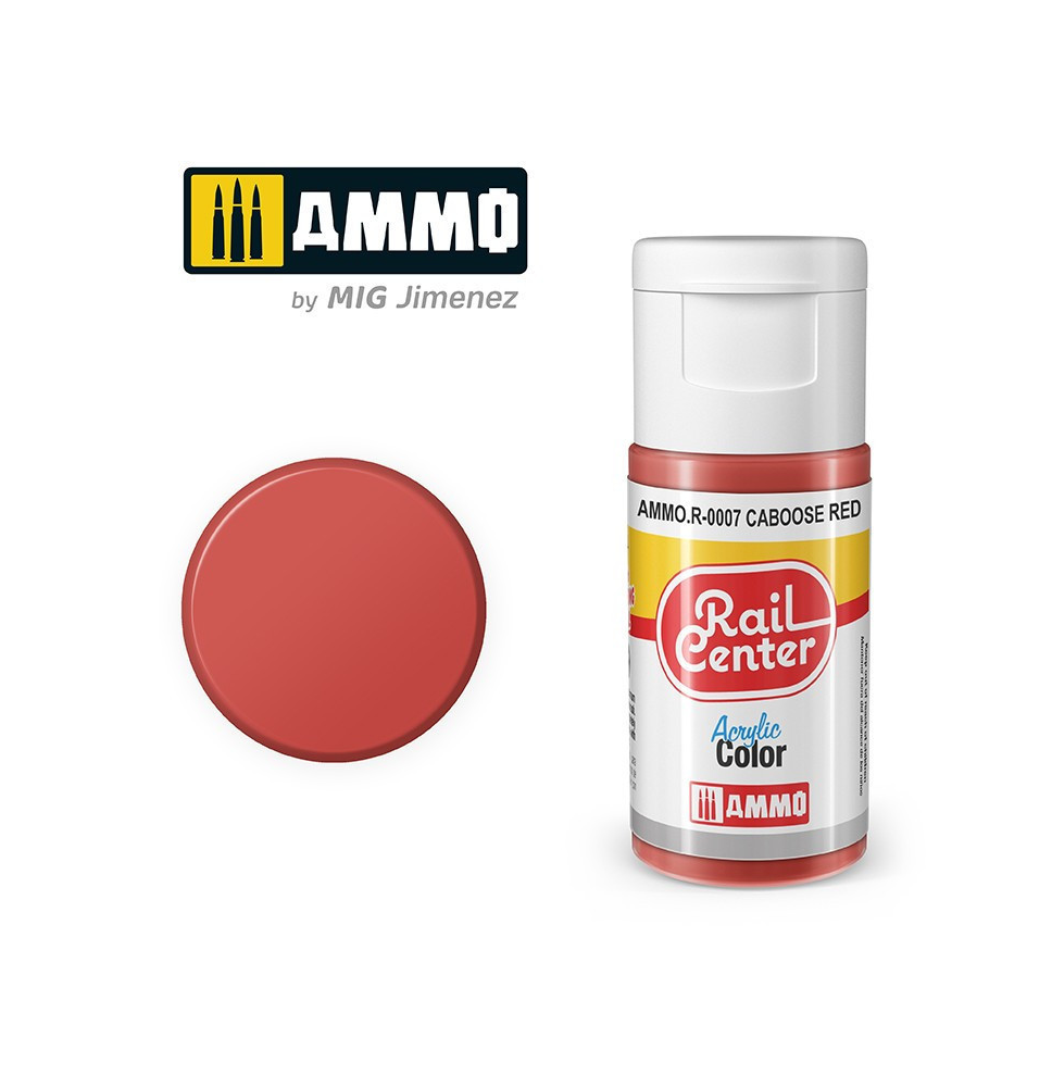 Peinture Acrylique Rail Center 15ml - R-0007 Teintes spécial modélisme ferroviaire - Ammo MIG