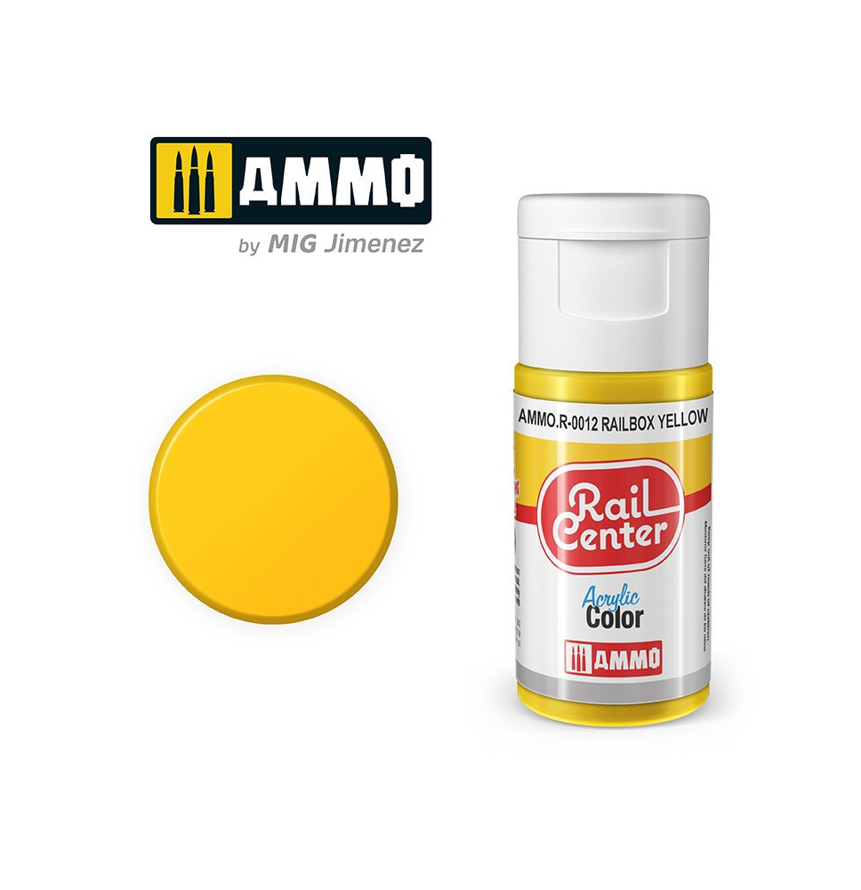 Peinture Acrylique Rail Center 15ml - R-0012 Teintes spécial modélisme ferroviaire - Ammo MIG