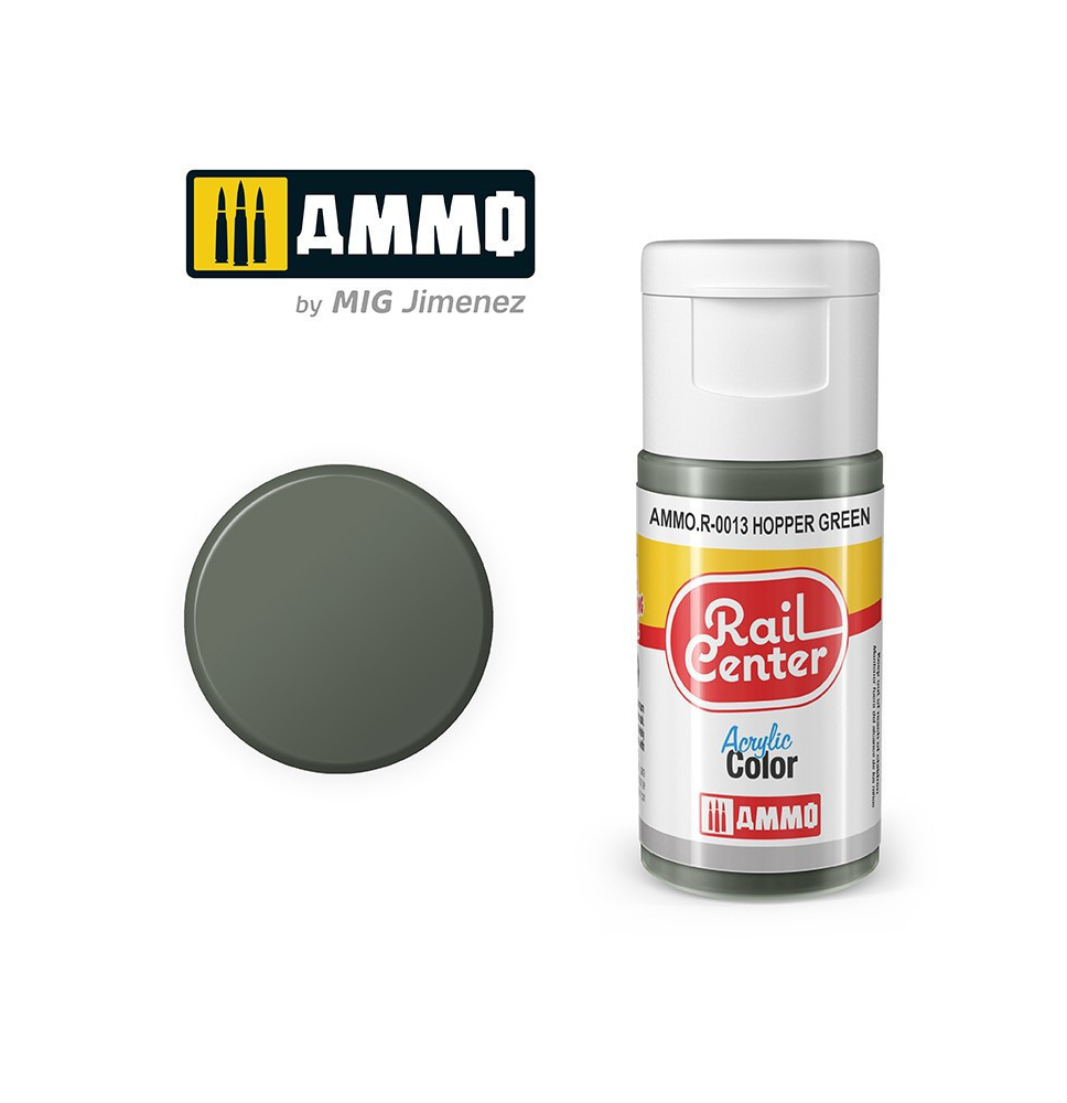 Peinture Acrylique Rail Center 15ml - R-0013 Teintes spécial modélisme ferroviaire - Ammo MIG