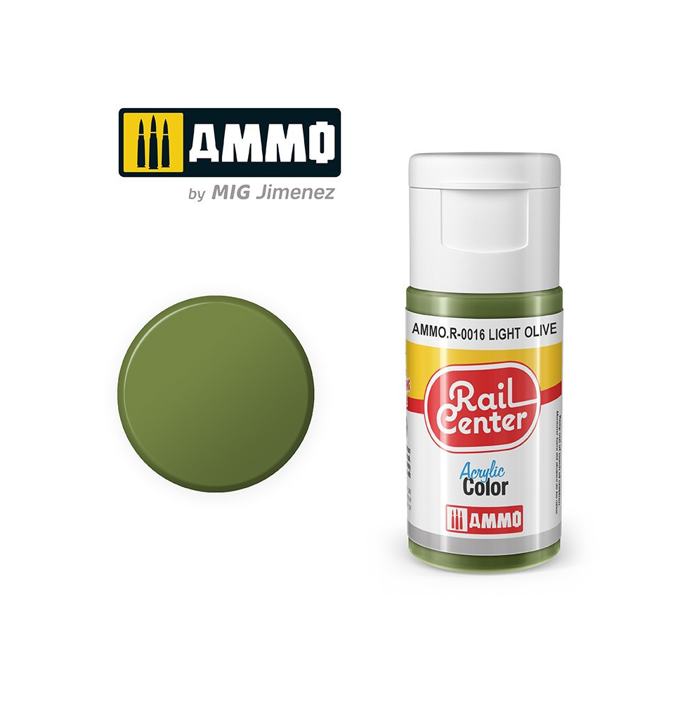 Peinture Acrylique Rail Center 15ml - R-0016 Teintes spécial modélisme ferroviaire - Ammo MIG