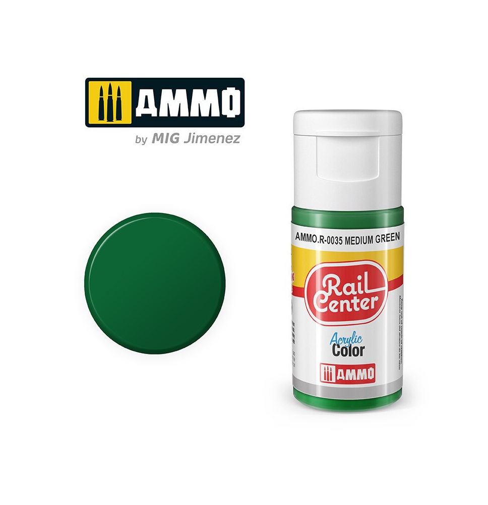 Peinture Acrylique Rail Center 15ml -R-0035 Teintes spécial modélisme ferroviaire - Ammo MIG