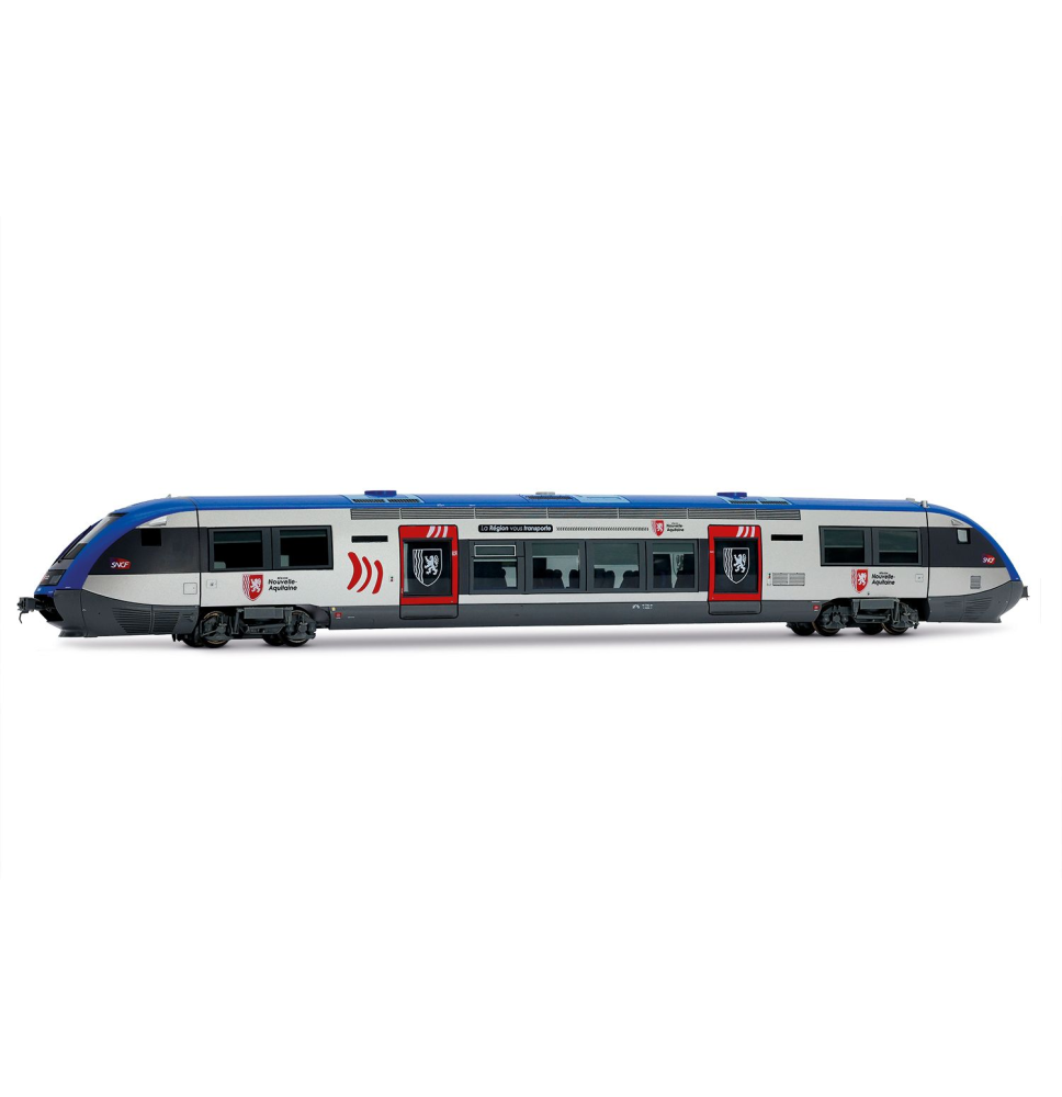 JOUEF Autorail Diesel X73500 NOUVELLE AQUITAINE - JOUEF HJ2438S - SNCF - HO 1/87 - EP VI - 2R - DCC SON