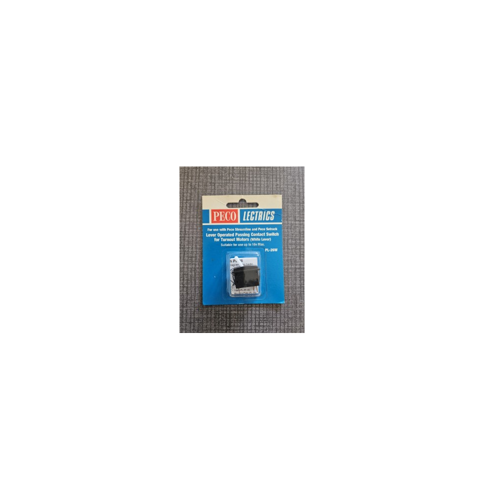 PECO PL-26W - Commande à impulsion pour aiguillage - Levier blanc