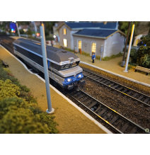 JOUEF Diesel CC 472006, "livrée bleue Isabelle", logo Casquette, SNCF - JOUEF HJ2620 - HO 1/87digital sonore