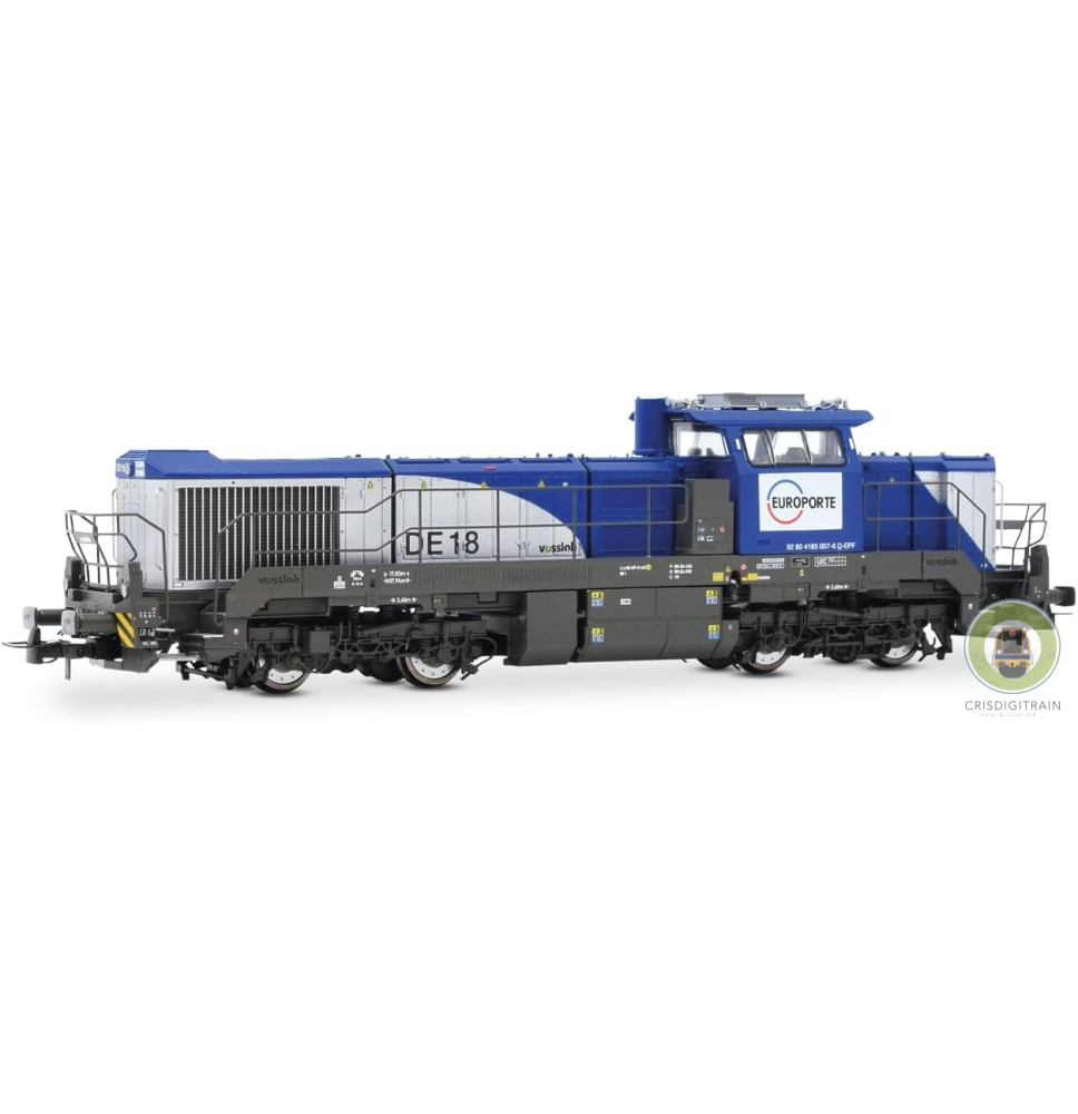 LOCOTRACTEUR DE 18 VOSSLOH EUROPORTE Réf HJ2471S (digital sonore) HO