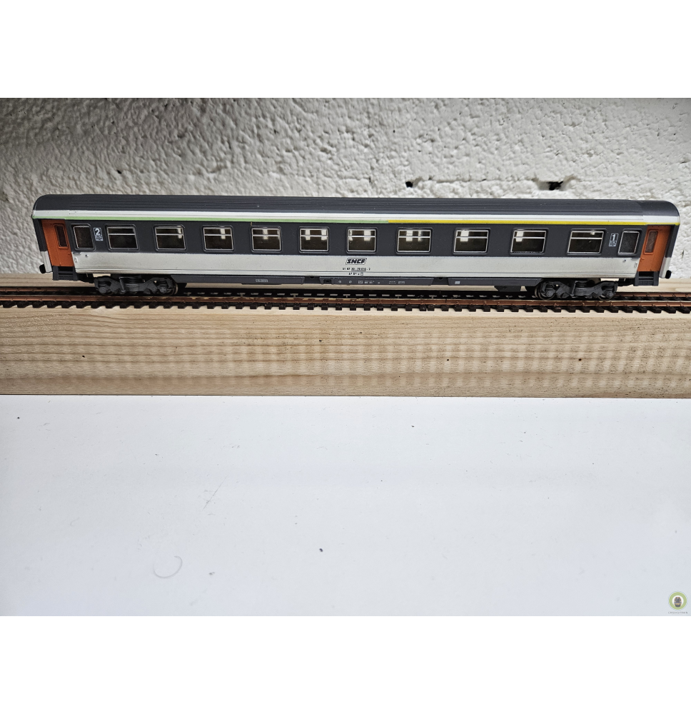 JOUEF 5362 HO Voiture - Voyageurs Corail A4B6 U SNCF 1ère et 2e Classe 1:87 (ECLAIRAGE TACTILE)