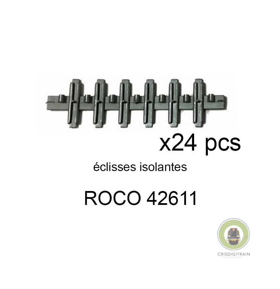 ROCO 42611 | 24 Éclisses Isolantes Geoline Et Rocoline - HO 1/87