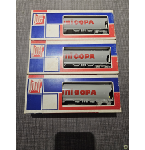 JOUEF X3 WAGONS CEREALIER UNICOPA (dont 1 feux de convoi éclairage tactile on-off)