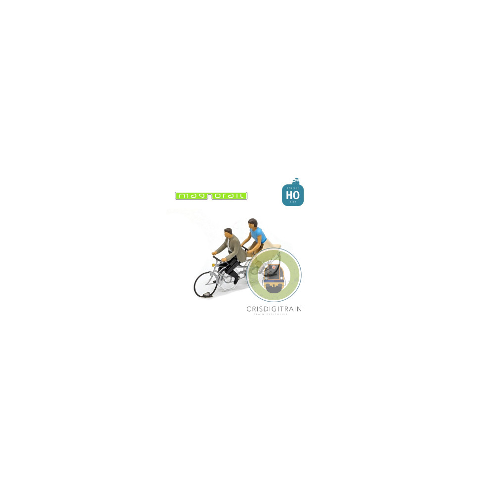 Tandem homme/femme V2 HO assemblé pour système Magnorail KKd-2