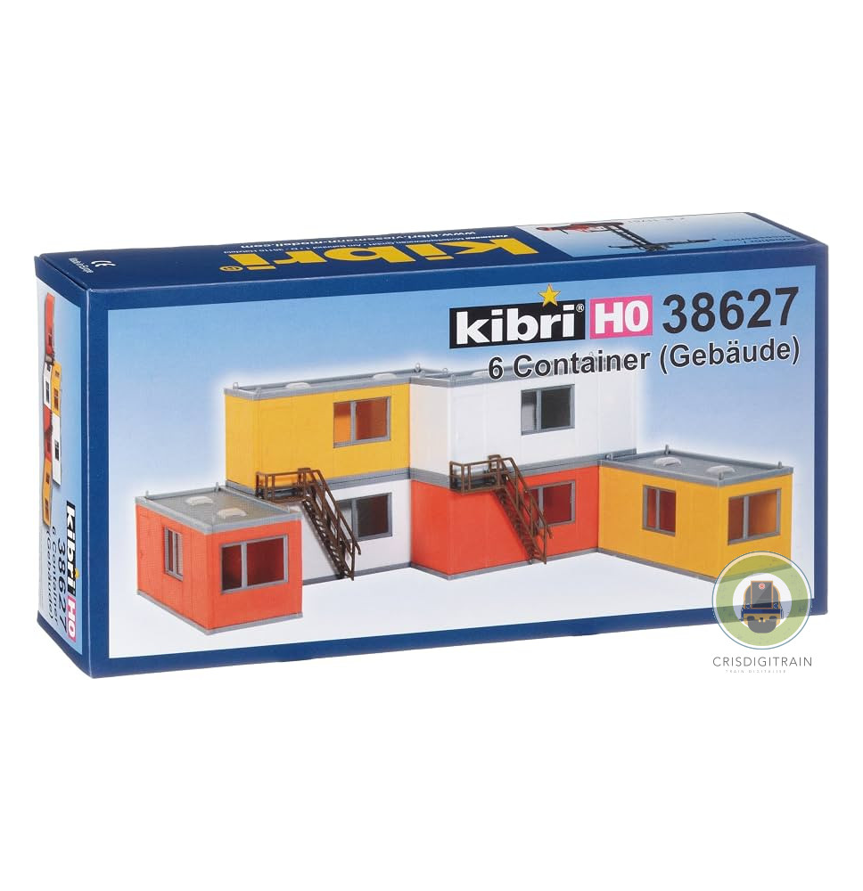 KIBRI 6 cabanes de chantier modulables-HO-1/87-KIBRI 38627