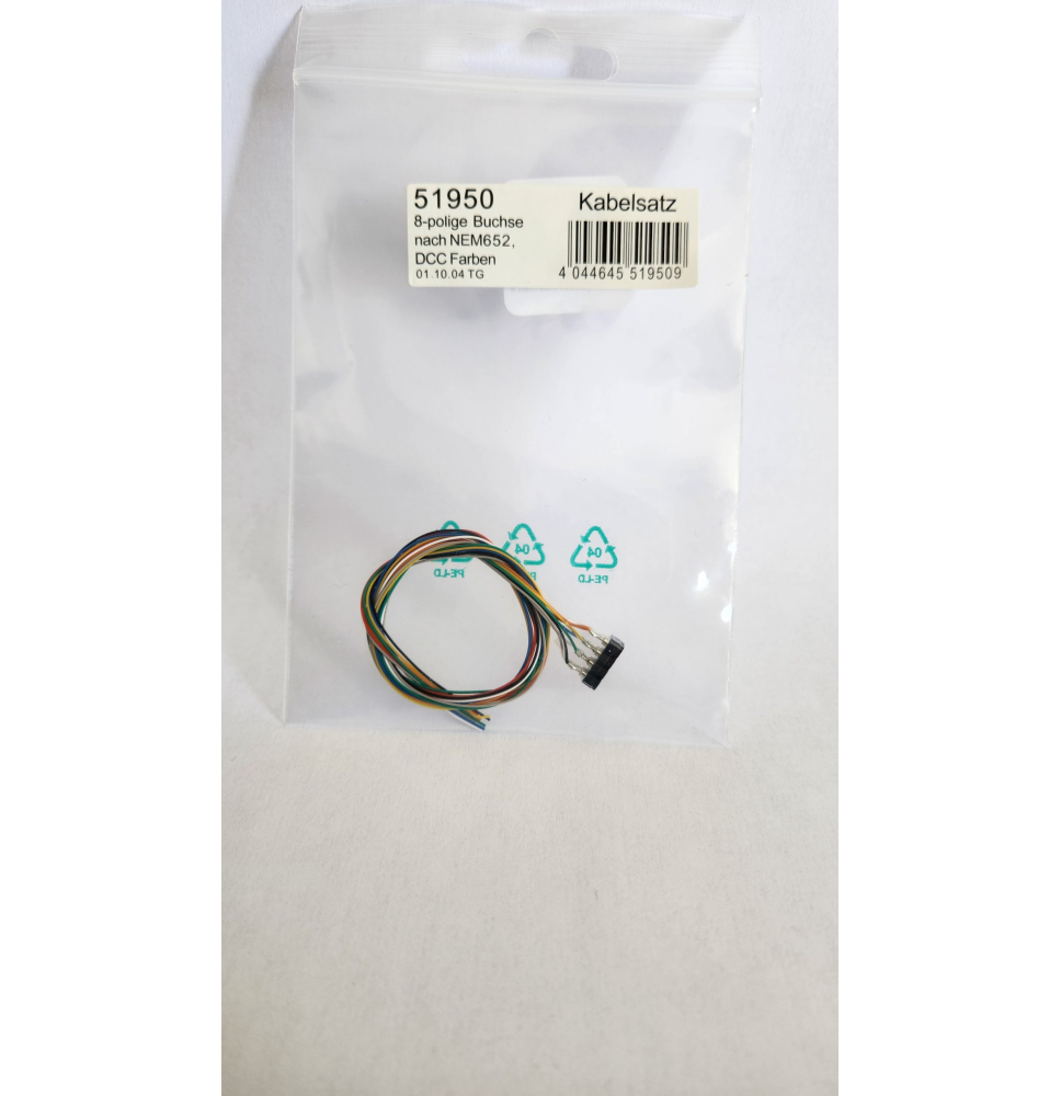 ESU 51950 ADAPTATEUR femelle 8 broches NEM 652 à fils