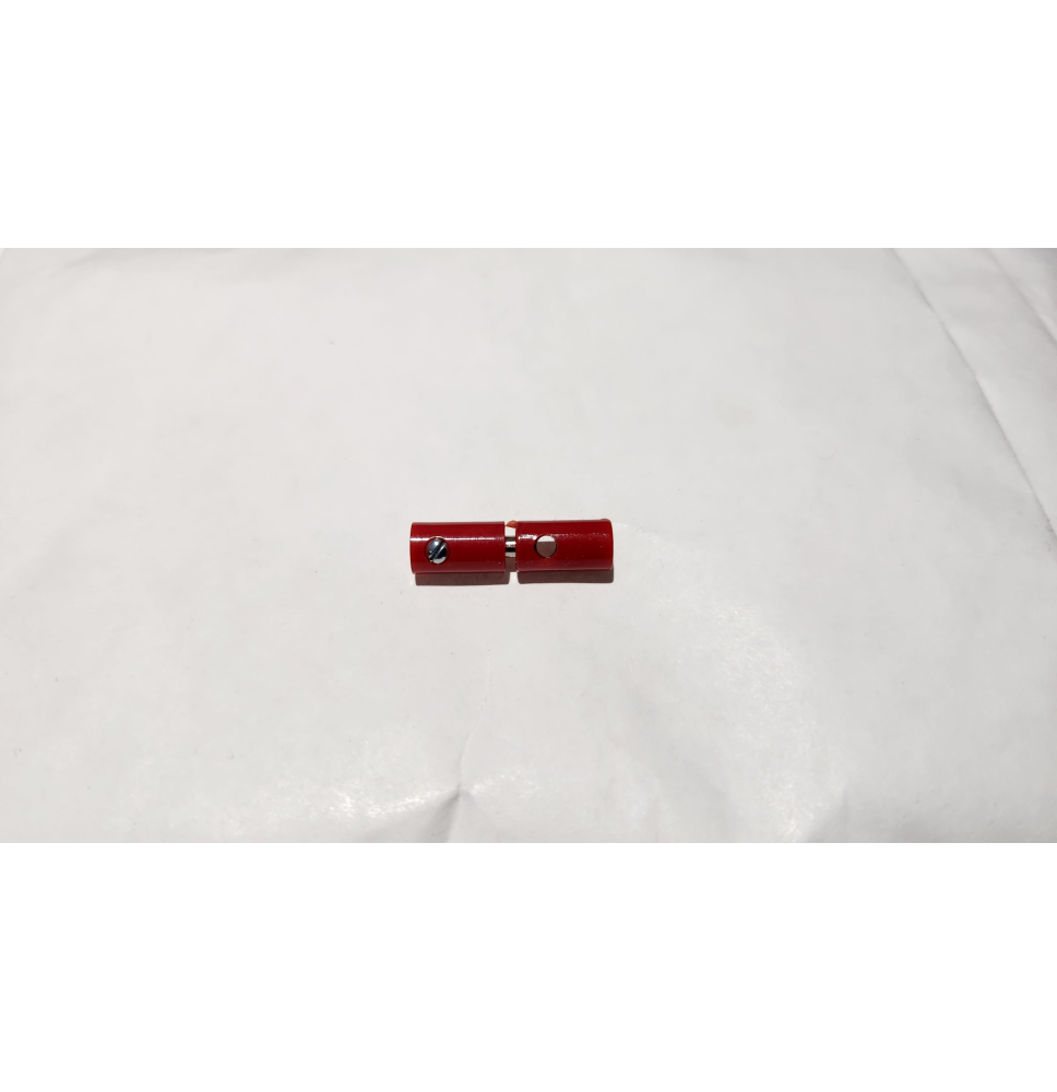 FICHES BANANE ROUGE (1 fiche femelle + 1 fiche mâle diamètre 2.6 mm)